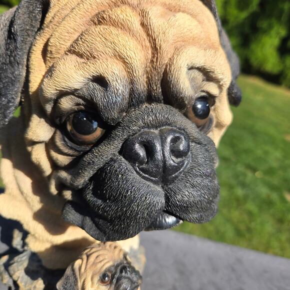 Mama and Pup Pug Look of Love Bust Westland Giftware #3178 HEAVY - Picture 8 of 16